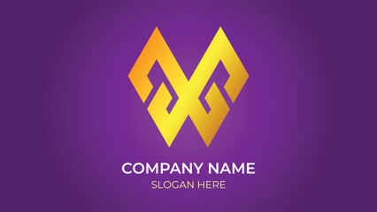 abstract letter G logo design 