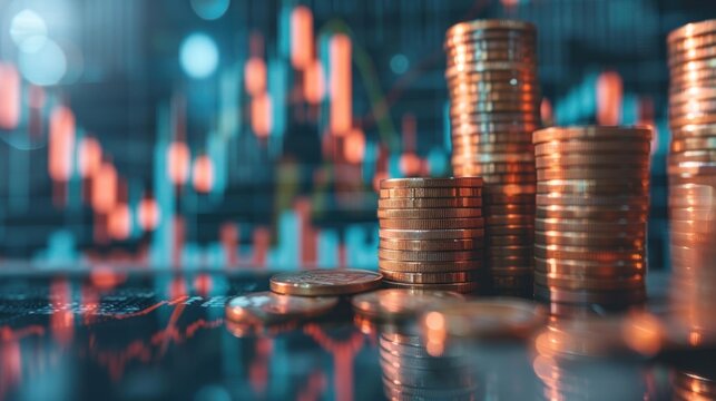 blur view Investment concept, Investment risk concept, stock market