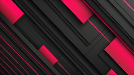 Obraz premium Pink abstract background with golden lines. Abstract geometric shapes. Futuristic background design.