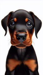 Niedlicher Dobermann Welpe