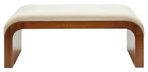 PNG Modern minimalist wooden bench