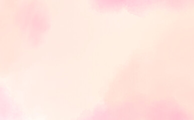 水彩で描いたピンクのグラデーション背景