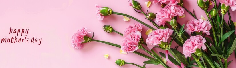 Obraz premium Mother's Day Pink Carnation Bouquet