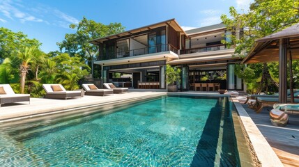 Fototapeta premium Tropical Contemporary Villa 