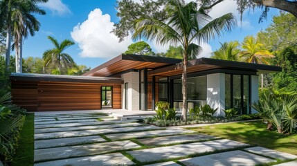 Fototapeta premium Tropical Modern Bungalow 