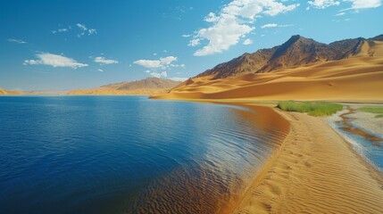 Desert Oasis Landscape