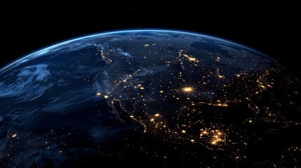 Fototapeta premium Earth at Night from Space