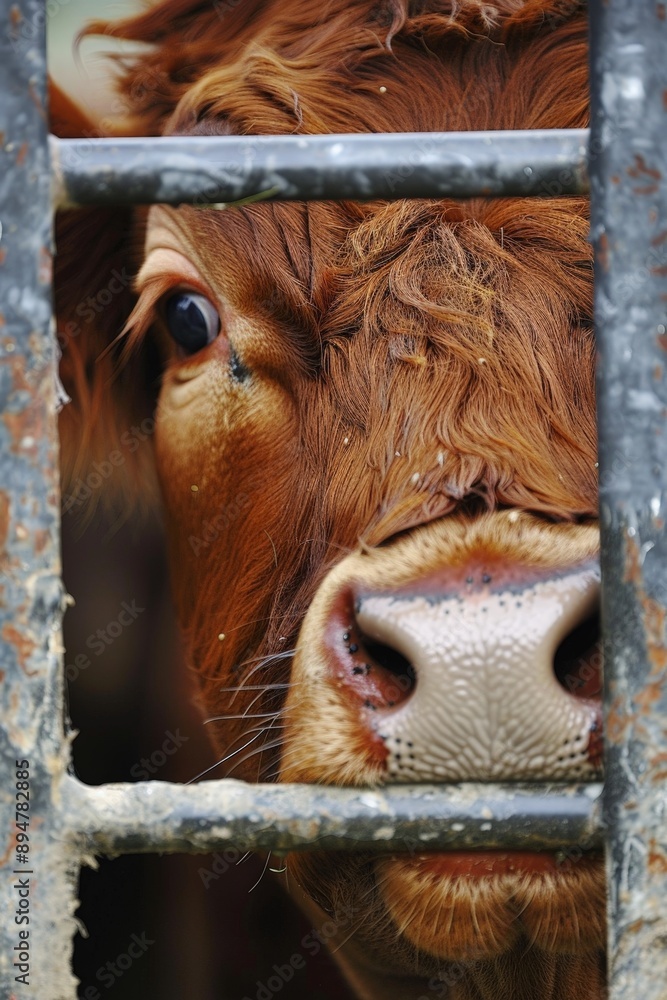 Wall mural Investigate the ethical considerations of cattle farming. What are the debates surrounding animal welfare, and how are farmers addressing these concerns