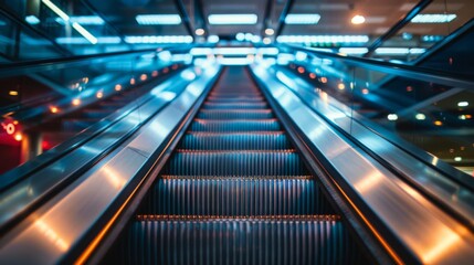 Obraz premium Moving Upwards: escalator