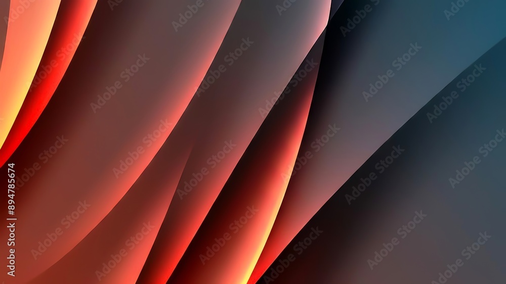 Aufkleber trendy simple fluid color gradient abstract background, dynamic wave line effect. illustration wallp