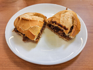 Bread with meat
