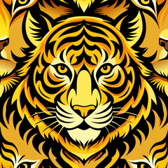 Fierce Tiger Logo Design - Bold and Modern Wildcat Emblem