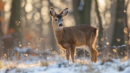 Explore nature reserves or parks for winter wildlife watching, spotting animals like deer, birds, and squirrels in their natural habitat. 