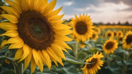 Fototapeta premium Sunflower Field