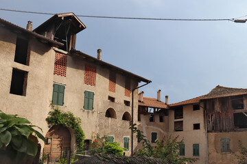 DETAIL OF A MOUNTAIN TOWN IN TRENTINO