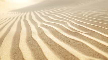 Fototapeta premium The texture of the desert sand is white, with horizontal lines on it