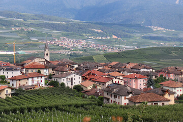 PANORAMA OF THE VILLAGE OF NANNO IN TRENTINO