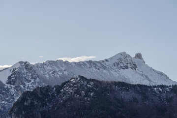 Snowcapped mountains, Ligurian Alps, Italy