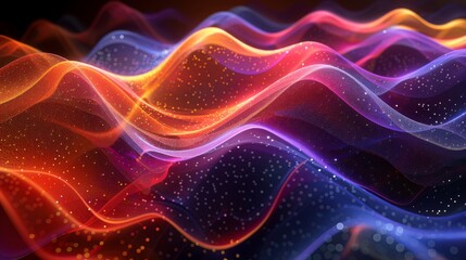 Quantum Field Patterns, Patterns inspired by quantum fields, rendered in 3D with dynamic movements...