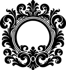 Elegant Baroque Frame Design, Ornate Baroque Frame Element, Vintage Baroque Frame, Classic Baroque Frame Designs, Decorative Baroque Frame Assets,