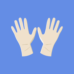 illustration of disposable gloves