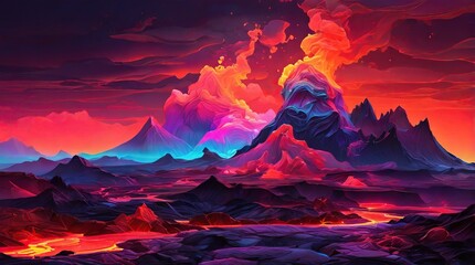 sunrise over the mountains