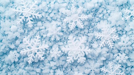 Obraz premium Frost-covered window with snowflakes, creating a magical winter scene, Snowflakes, Frosty, Winter beauty