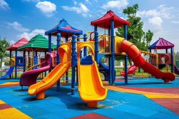 Colorful Playground Equipment.