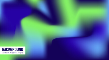 Abstract Gradient Liquid Background. Bright Color Blend. Blue with Cyan. with Gradient Mesh. Blurred Effect. Modern Design Template For Posters, Banners, Brochures, Flyers, Covers, Websites And Print.