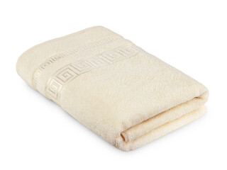multi-colored Terry cotton bath towels, isolate on a white background