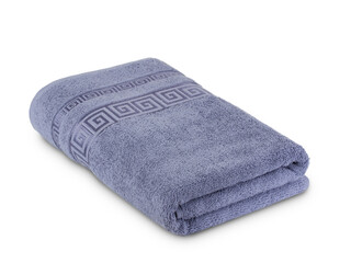 multi-colored Terry cotton bath towels, isolate on a white background