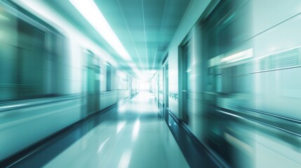 Obraz premium motion blur hospital background , hospital background motion blur , blurred hospital background