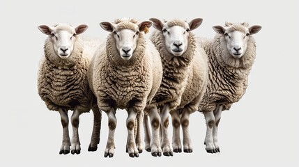 Fototapeta premium sheep photo on trasnparent background --ar 16:9 Job ID: 0b4a43d6-c28a-475a-a86b-d22535eca3e1