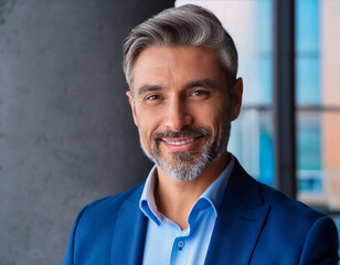 handsome man smiling confident 50 years old mature professional businessman executive ceo manager 