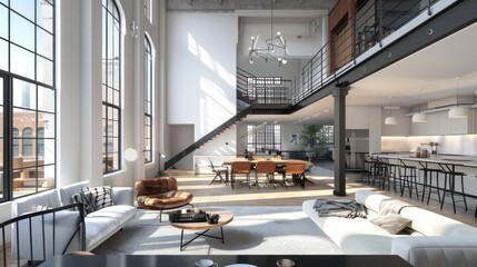 Modern Loft Apartment Interior Design