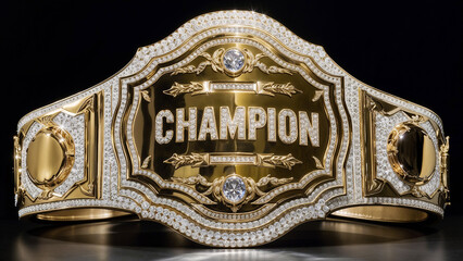 Luxurious Championship Belt Made of Gold