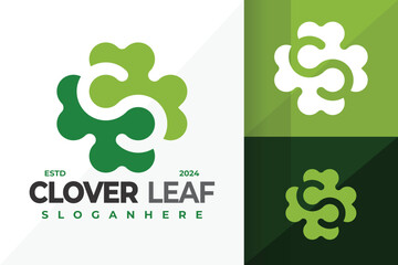Letter S Clover Logo design vector symbol icon illustration