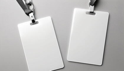 plain white ID card template