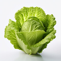 Obraz premium Cabbage isolated on white background with clipping path