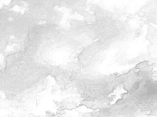 Stormy sky with white and grey clouds background, beautiful sunset heaven photo. Hand drawn pencil sketch illustration
