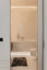 Interior of modern bathroom