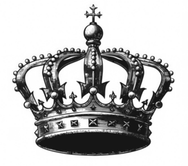 PNG  Detailed vintage royal crown illustration