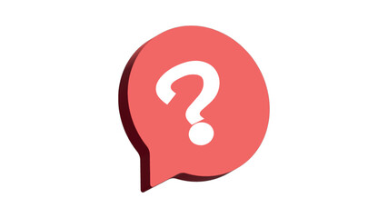 Interrogation Question Mark and Ask Vector - Isolated on White Background