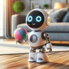 Ai robot with a ball