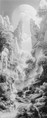 mountain river in the forest