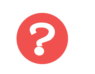 Interrogation Question Mark and Ask Vector - Isolated on White Background