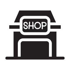 Shop building icon vector illustration graphic design