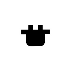 Electrical power plug curved cord