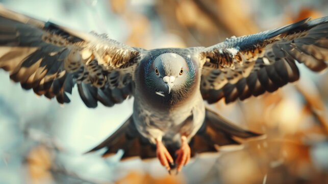 Beautiful bird picture in natural wildlife habitat.