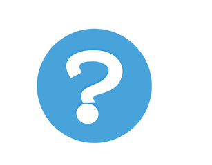 Interrogation Question Mark and Ask Vector - Isolated on White Background